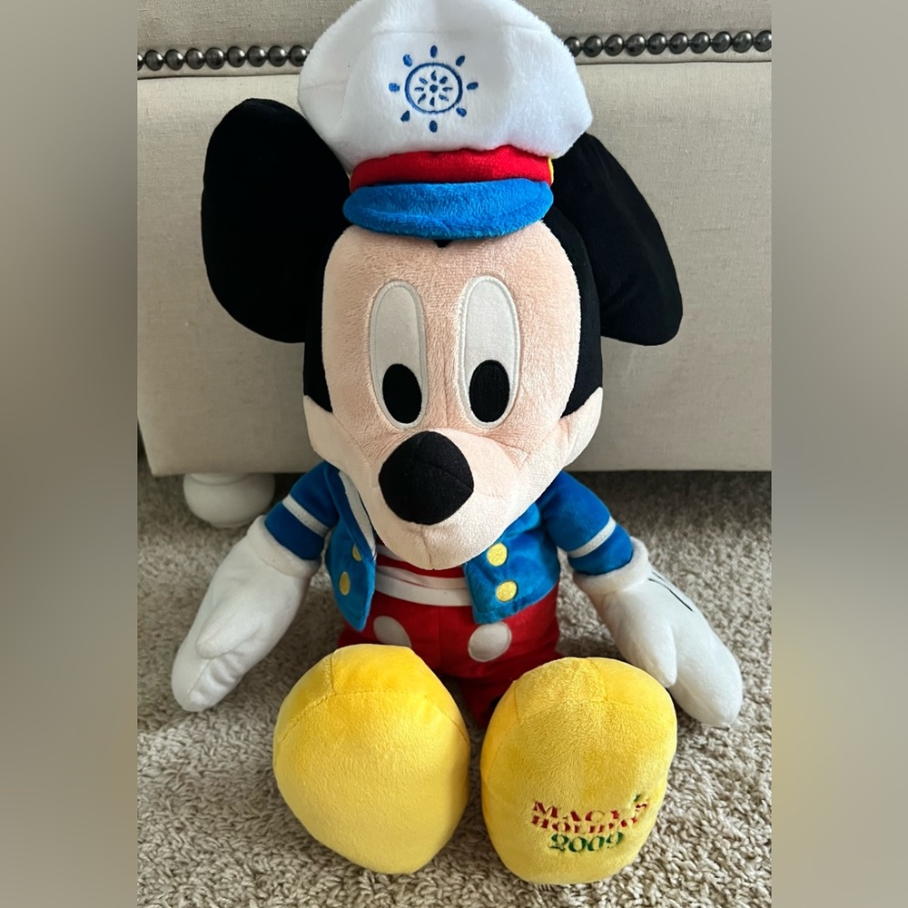 Disney Macy's Holiday 2009 Sailor Mickey Mouse 20" Limited Edition Plush